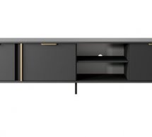Тумба під ТВ Lars/Ларс RTV203 3D Антрацит Perfect Home Ширина 203 см