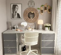 Стіл комп’ютерний бетон Т228