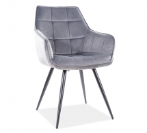 Стілець Lilia Velvet сірий