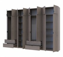 Шкаф для одежды Дорос Лукас канноло 8 дверный 340 см