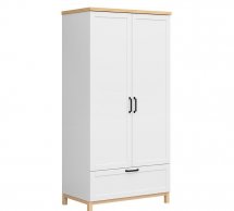 Шкаф SZF2D1S BRW Poland Haga 2 дверный белый