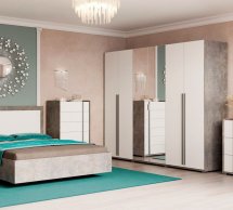 Модульная спальня Aleksa/Алекса Світ меблів Индастриал/Белый