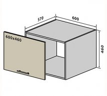 №73 Тумба верхня окапник 60 Люкс RODOS