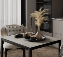 Обеденный стол Brevity Loft mini Ателье светлый/Чёрный металл