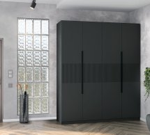 Шкаф 4Д КС Лайн Элегант 4 дверный графит 200 см