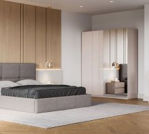 Модульная спальня Lilu/Лилу Миромарк Глянец Кашемир