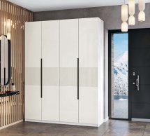 Шкаф 4Д КС Лайн Элегант 4 дверный белый 200 см