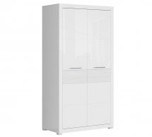 Шкаф SZF2D BRW Poland Flames 2 дверный белый 105 см