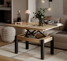 Стол-трансформер B-Fly Art In Head Дуб Арена светлый / Венге