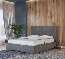 Кровать мягкая двуспальная Лев Венеция