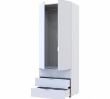 Шкаф для одежды Дорос Гелар белый 2 ДСП 77,5 см