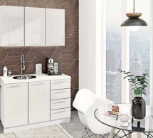 Кухонний комплект Фарбований високий глянець 1,3 м