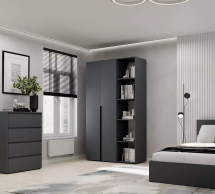  Шафа розпашна комбінована 2 дверна Art In Head №11 Light 120см