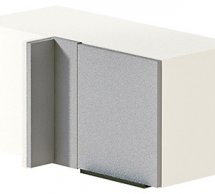 Антресоль А70х40.36.1Д кут.неглибока Лофт глянець