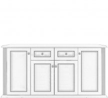 Комод 4D2S Вайт