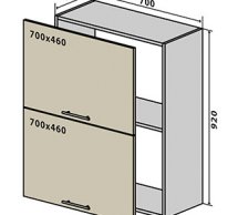 №91 Тумба верхня окапник 70 Люкс RODOS