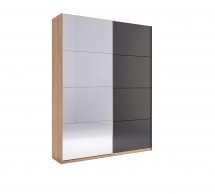 Шафа-купе із дзеркалом Міромарк Луна 2 дверна дуб крафт 150 см