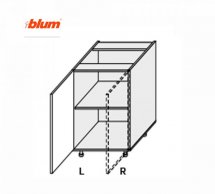 Секция нижняя правая 60Н/820 1дв Pro Blum Миллениум WG