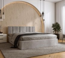 Кровать деревянная с мягкой вставкой DrevKO Верона 1