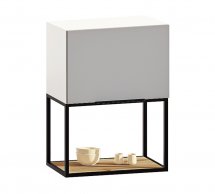 Тумба верхняя В50.72.1Д металл.открытая Gola ручка Окрашенный Высокий Глянец