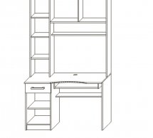 Компьютерный стол Кросслайн