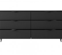 Комод 6S/163 Чорний/Чорні ніжки Lante