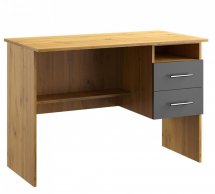 Стол письменный офисный №2 Киевський Стандарт Дуб Сонома Дуб Аппалаччи / Антрацит