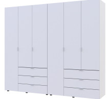 Шкаф Дорос Гелар белый 6 дверной 232,5 см