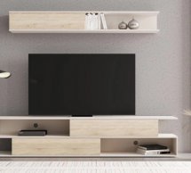 Стенка Брик Кашемир/Дуб сонома