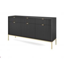 Комод Черный/Золотые ножки KSZ154 Nova