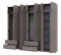 Шкаф для одежды Дорос Лукас канноло 7 дверный 280 см