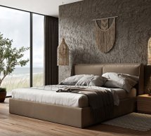 Ліжко двоспальне м'яке Woodsoft Atlanta / Атланта