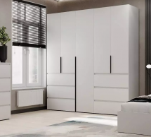 Шкаф распашной комбинированный 5-дверный Art In Head №3 Light 200 см