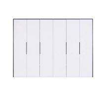 Шафа 6дв Міромарк Лука 6 дверна білий глянець 300 см