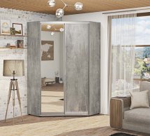 Угловой шкаф-купе 1,1 м ДСП с зеркалом