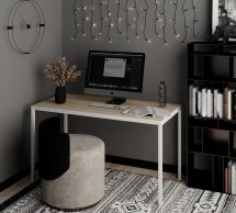 Письмовий стіл Art in Head Brevity Loft Standart/Бревіті Лофт Стандарт Дуб сонома/Білий метал