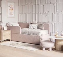 Ліжко дитяче м'яке Шик Галичина Мокко