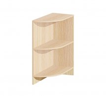 Тумба нижня Н30.82 кут. відкрита Хай-Тек глянець перламутр