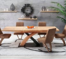 Стіл Sandor-3 дуб золотий/чорний