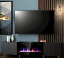 Тумба ТВ 180 EF Pafos с электрокамином