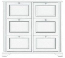 Тумба для взуття 6D Вайт