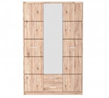 Шкаф SZF3D2S Гербор Шанталь 3 дверный дуб санремо светлый 150 см