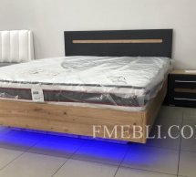 Кровать 2-сп. 1.6 Бьянко (с неоновою подсветкою) Графит