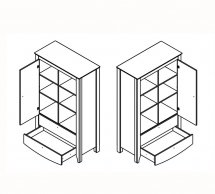 Тумба KOM1D2S Каріна 