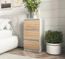 Тумба прикроватная Moreli T216 Белый/Дуб Сонома