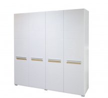 Шкаф 4ДСвіт Меблів Бьянко Белый 4 дверный белый глянец 200 см