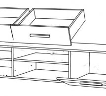 Тумба ТВ 1D2SL Соло