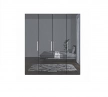 Шкаф 4дв 3шх Миромарк Магнум 4 дверный антрацит 196 см