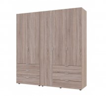 Шафа Гелар 2+3 Дорос 6 дверна дуб сонома 233 см
