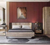 Прикроватная тумба дуб гранж песочный F-0011 Форте